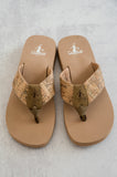 Summer Break Sandals in Glitter Cork