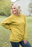 Make it Right Pullover in Olive Mustard