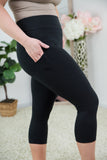 Born Ready Black Capri Leggings