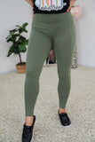 Stay As You Are Olive Leggings