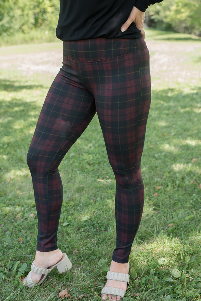 Plaid Ponte Leggings