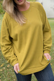 Make it Right Pullover in Olive Mustard