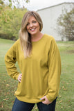 Make it Right Pullover in Olive Mustard