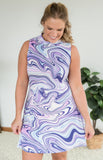 Waves of Lilac Dress