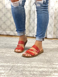 The Lydia Sandal in Red