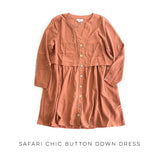 Safari Chic Button Down Dress
