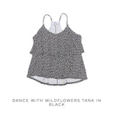 Dance With Wildflowers Tank in Black