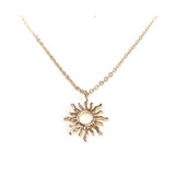 Follow the Sun Necklace in Gold