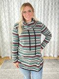 By the Sea Cowl Neck Top