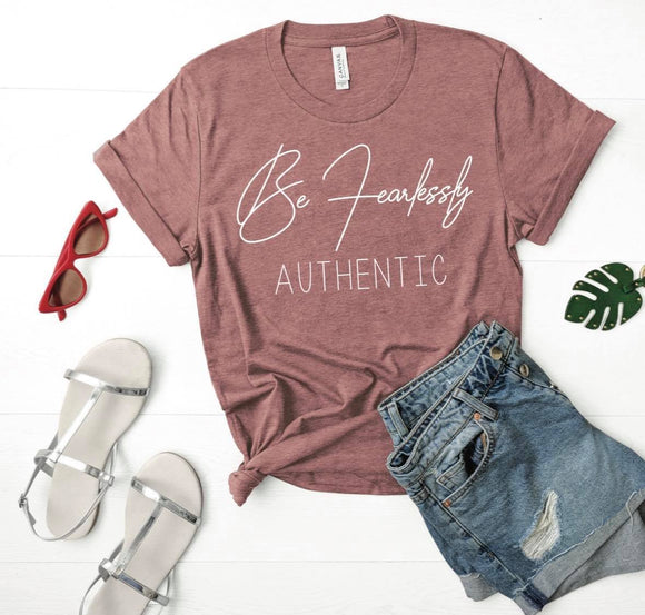Be Fearlessly Authentic-Mauve | Wholesale