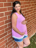 Baby's on the Way Judy Blue Maternity Shorts