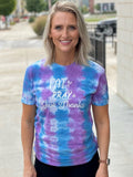 Eat Pray Give Thanks Tie Dye Graphic Tee