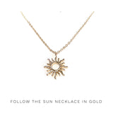 Follow the Sun Necklace in Gold