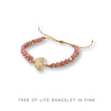 Tree of Life Bracelet in Pink