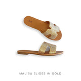 Malibu Slides in Gold