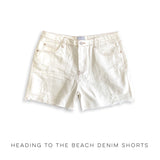 Heading to the Beach Denim Shorts