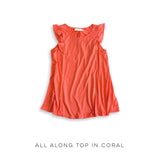 All Along Top in Coral