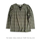 To See You Smile Top in Olive