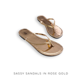 Sassy Sandals in Rose Gold