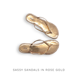 Sassy Sandals in Rose Gold