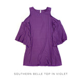 Southern Belle Top in Violet
