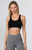 DISTRESSED BACK SPORTS BRA